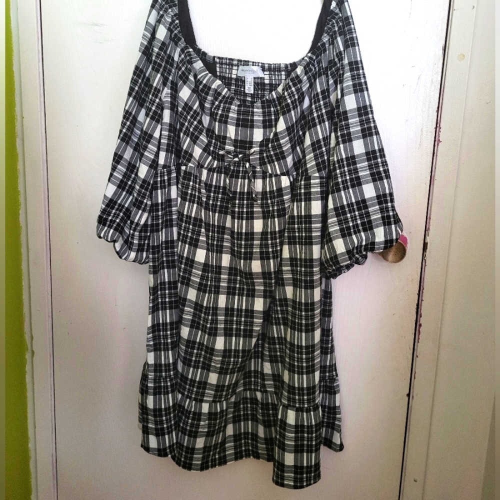 PLUS SIZE COQUETTE CHECK DRESS 🎀